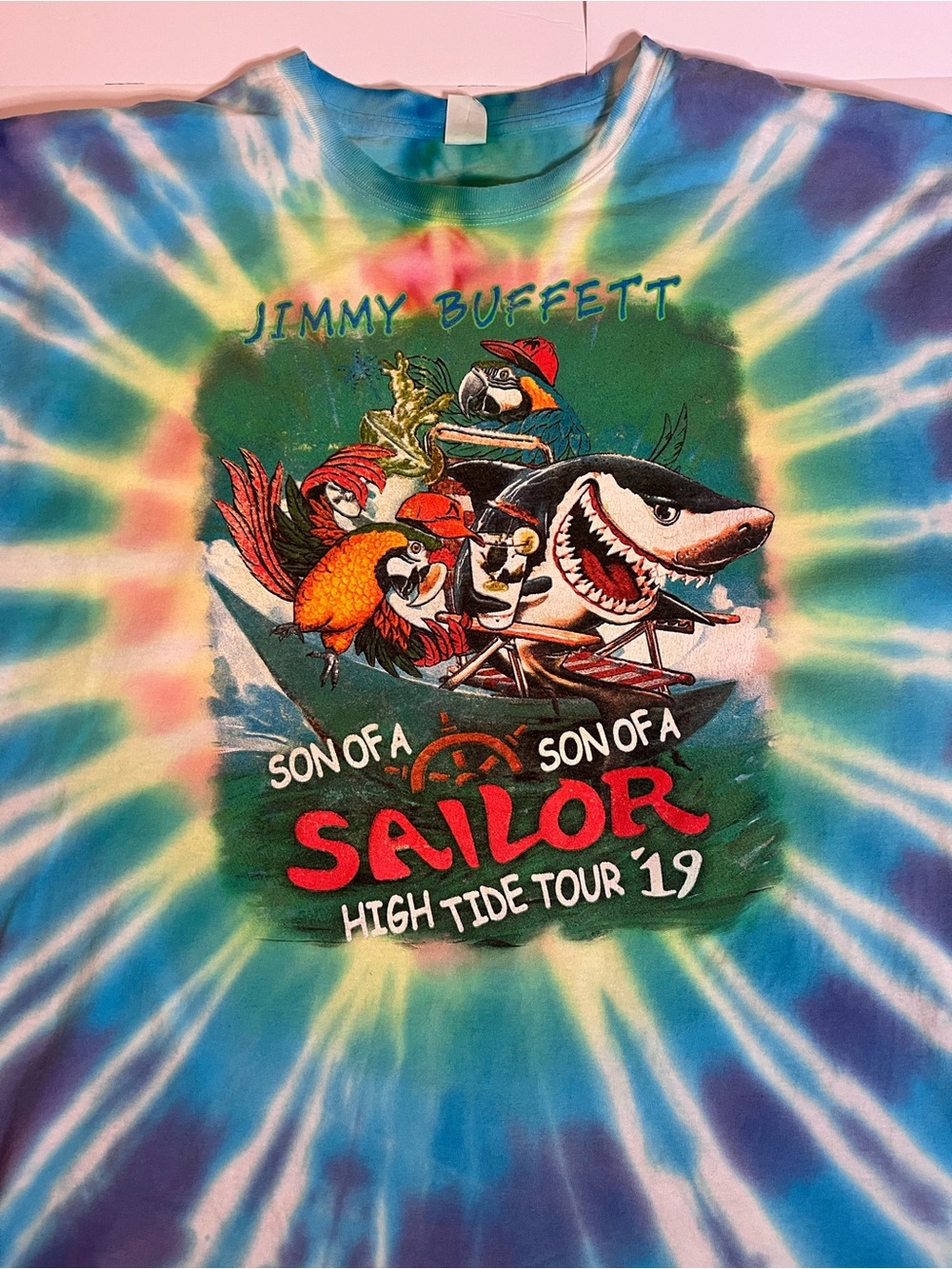 Jimmy Buffett "Son of a Sailor" Tie-Dye High Tide 2019 Tour Tee
